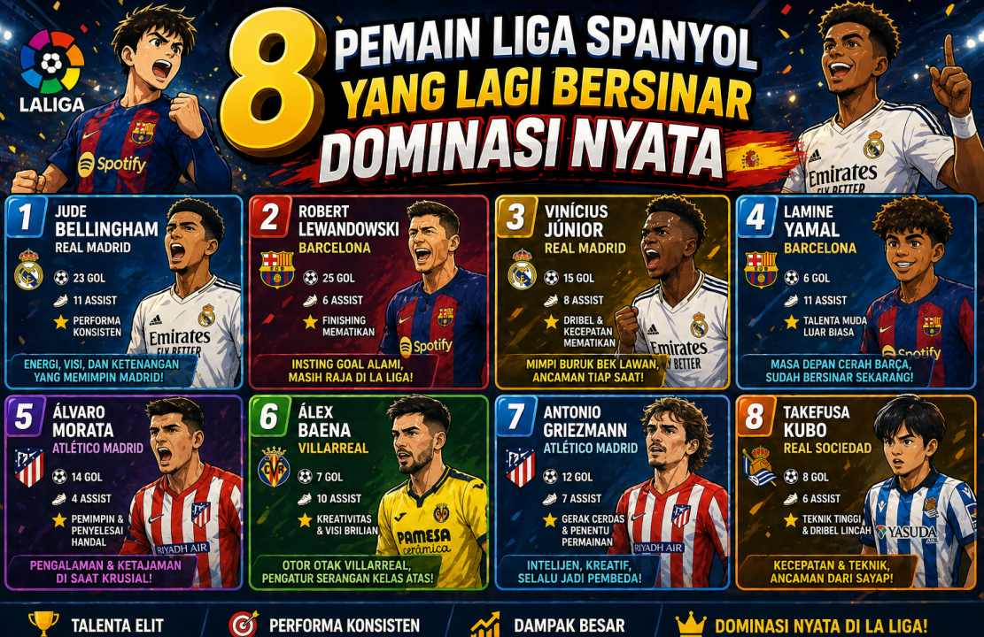 8 Pemain Liga Spanyol