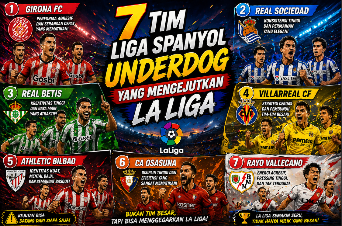 7 Tim Liga Spanyol Underdog