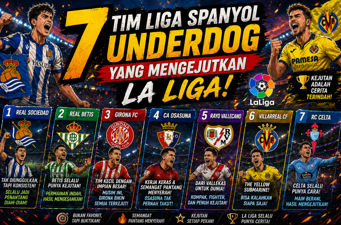 7 Tim Liga Spanyol Underdog