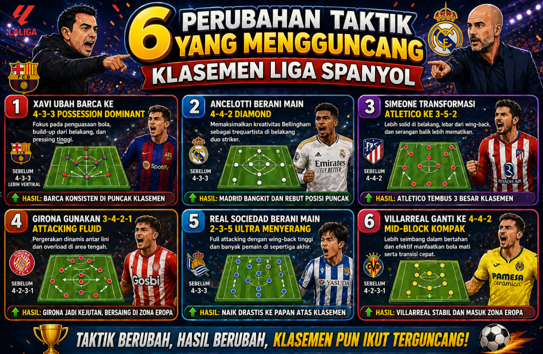 6 Perubahan Taktik