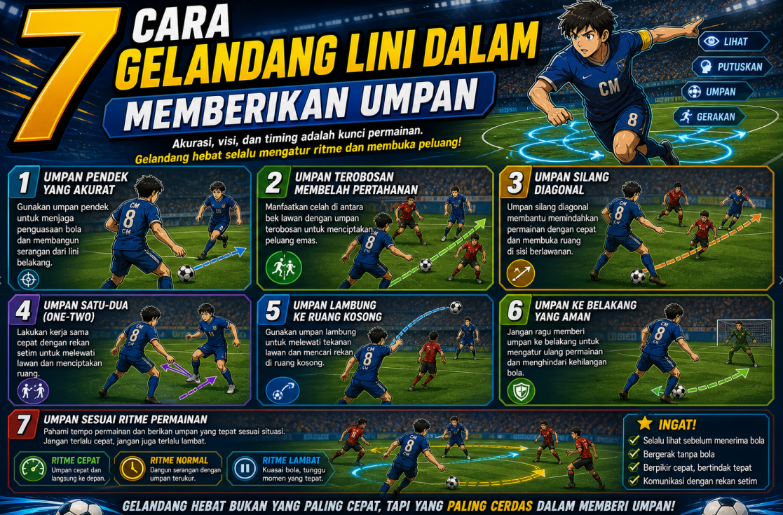 7 Cara Gelandang Lini