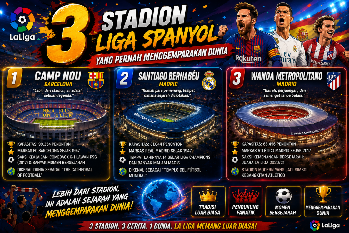 3 Stadion Liga Spanyol