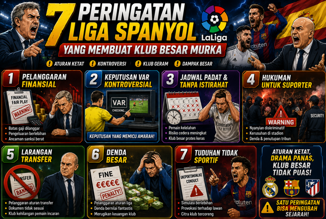 7 Peringatan Liga Spanyol
