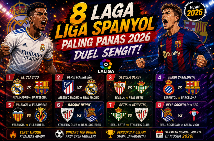 8 Laga Liga Spanyol