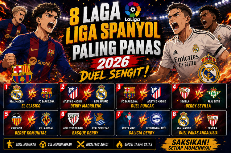 8 Laga Liga Spanyol