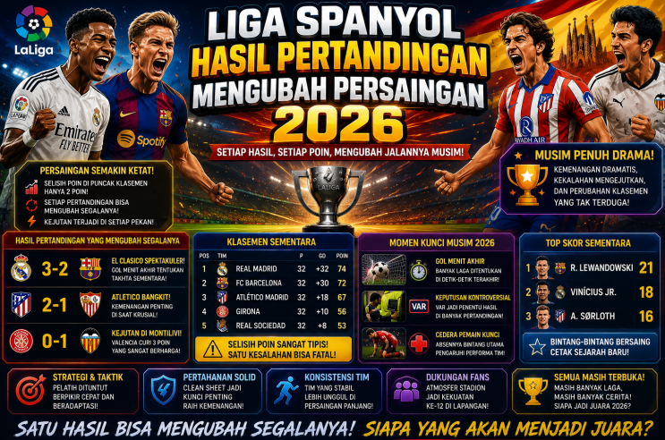 Liga Spanyol Hasil Pertandingan
