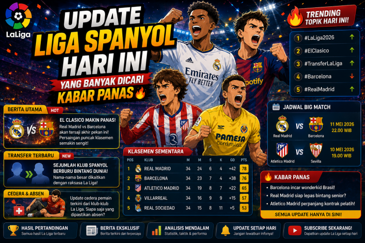 Update Liga Spanyol Hari Ini