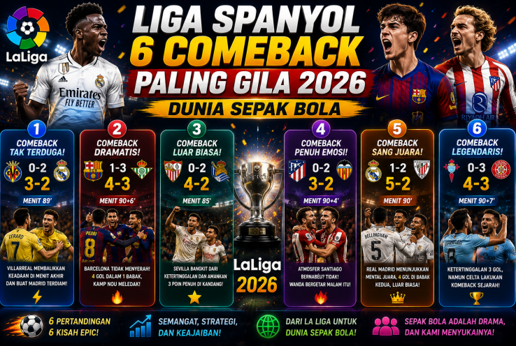 Liga Spanyol 6 Comeback