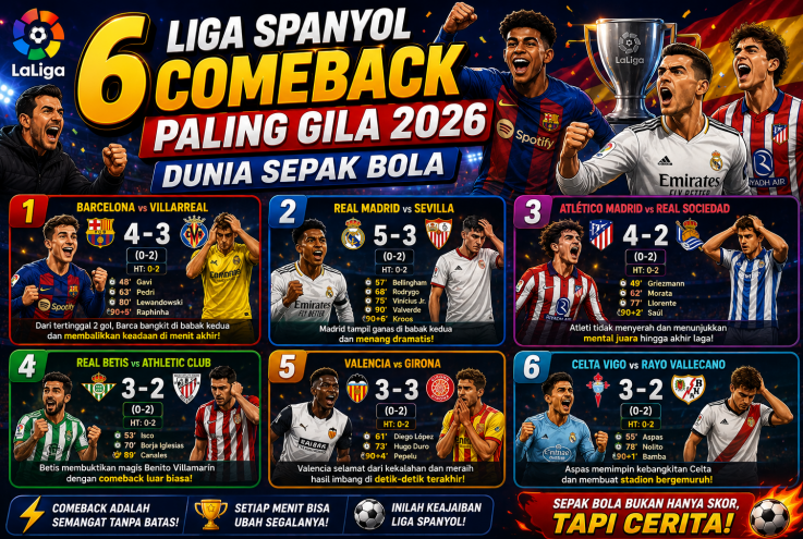 Liga Spanyol 6 Comeback