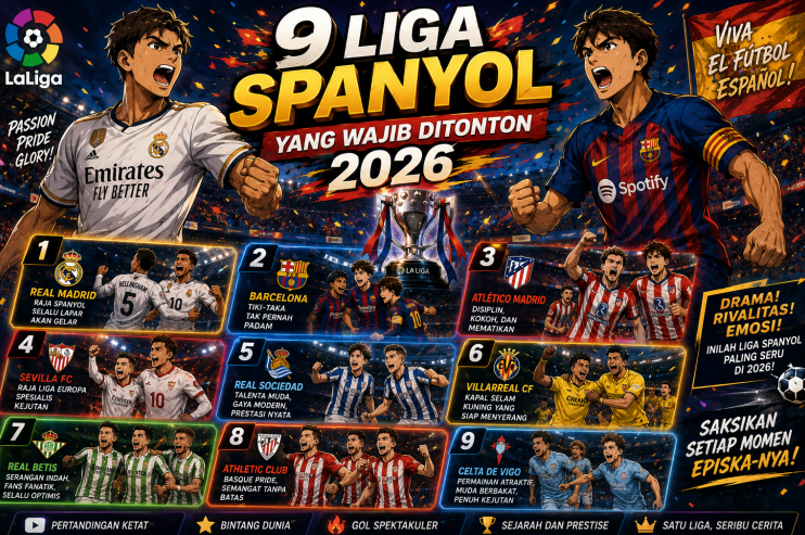 9 Liga Spanyol yang Wajib