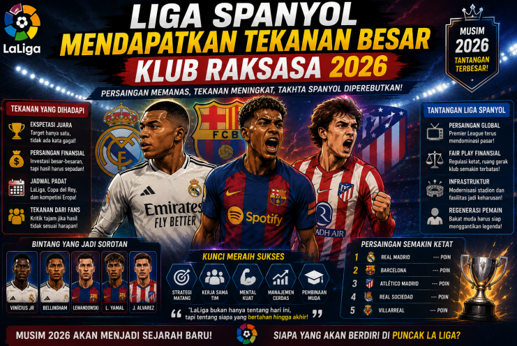 Liga Spanyol Mendapatkan Tekanan
