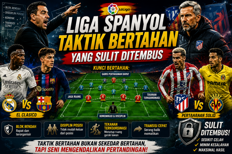Liga Spanyol Taktik Bertahan