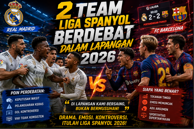 2 Team Liga Spanyol Berdebat