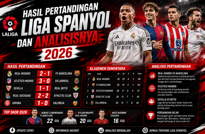 Hasil Pertandingan Liga Spanyol